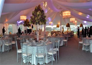 เต็นท์งานแต่งงานขนาดใหญ่สีขาวกันน้ำขนาดใหญ่เต็นท์รูปทรงขนาด 600 ที่นั่ง