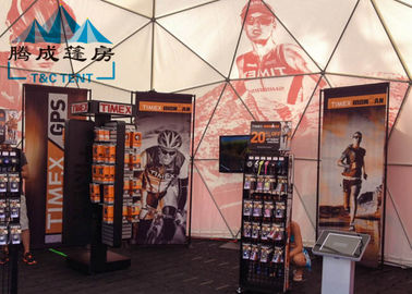 High Strength Double Pvc-Coated Polyester Textile Dome Shade Tent For Large Scale Exhibitions